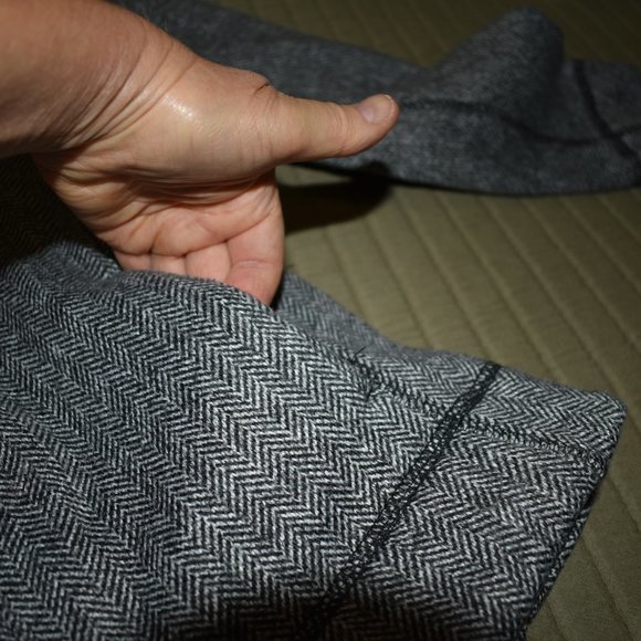 NWOT MARC NEW YORK ANDREW MARC FLEECE-LINED JACKET BLACK HERRINGBONE - Picture 11 of 16